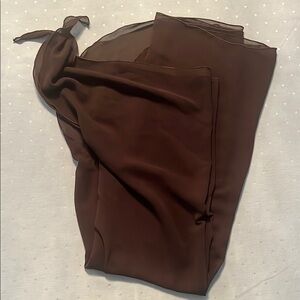 Brown Sheer Swim Coverup